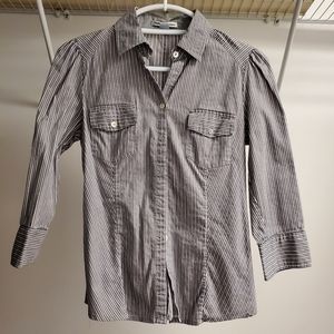 Womens long sleeve button up shirt